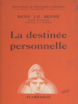 cover image of La destinée personnelle